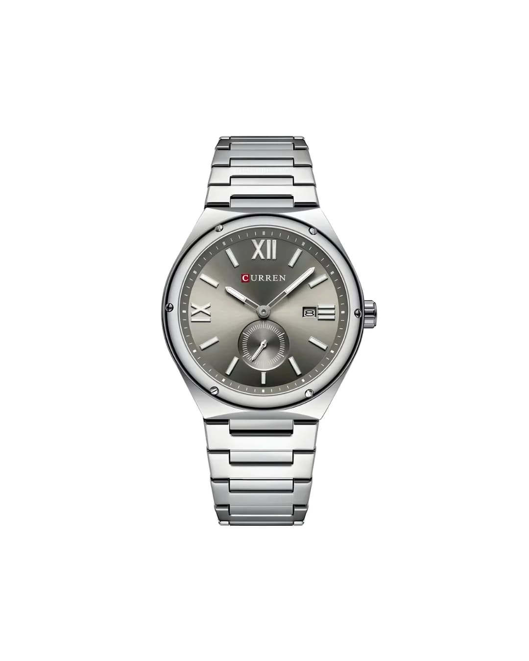 Reloj Q&Q Hombre Plateado