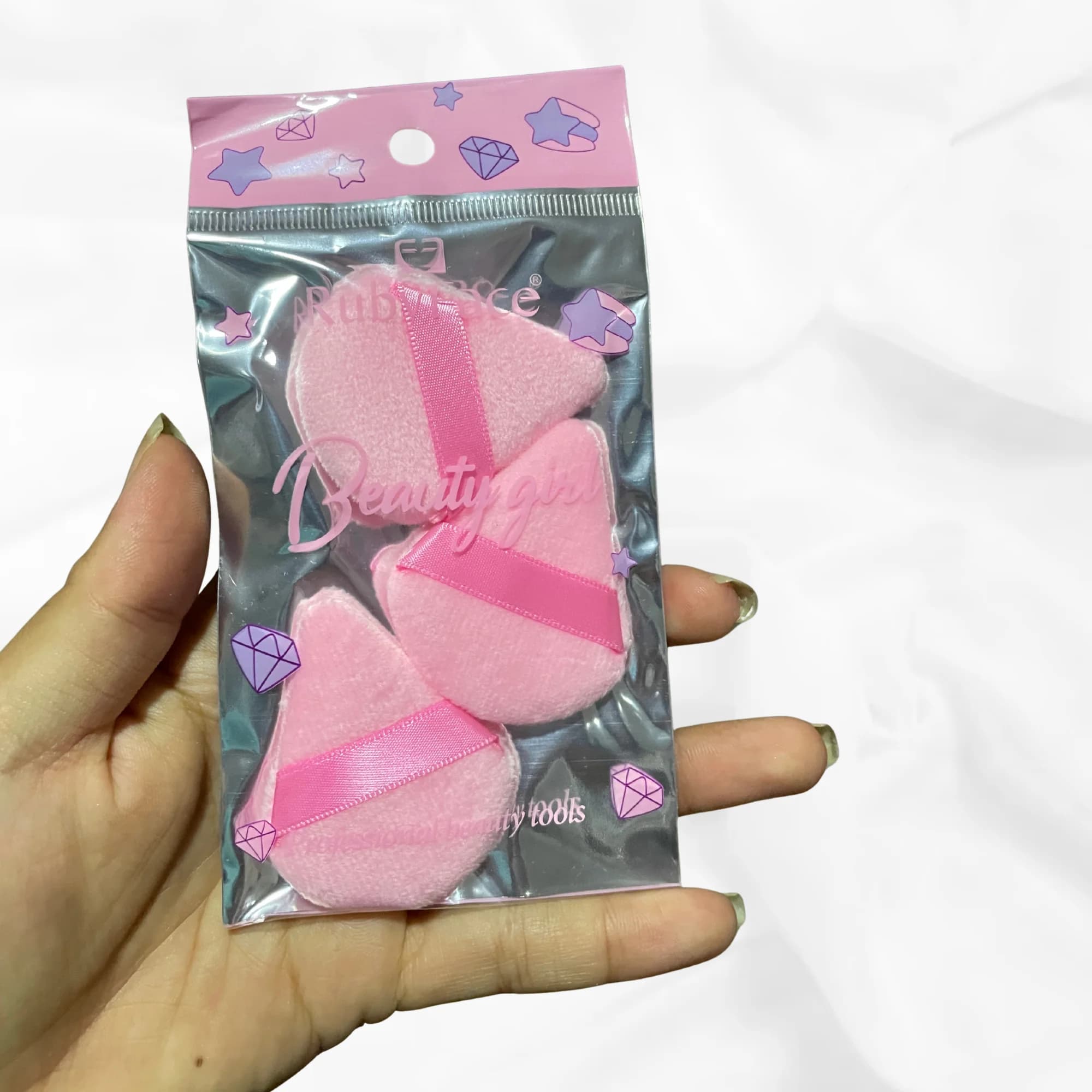 Borla Triangular Paquete x3 de Ruby Face