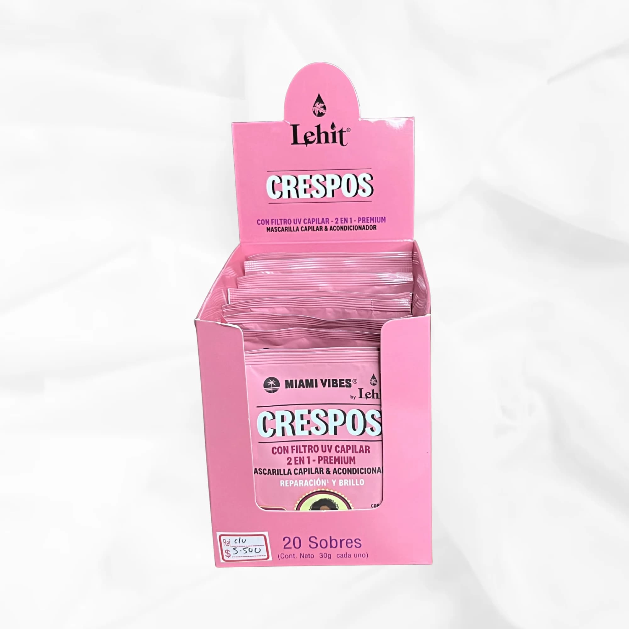 Masca. Capilar & Acondi. 2 en 1 Premium para Cabellos Crespos Miami Vibes de Lehit