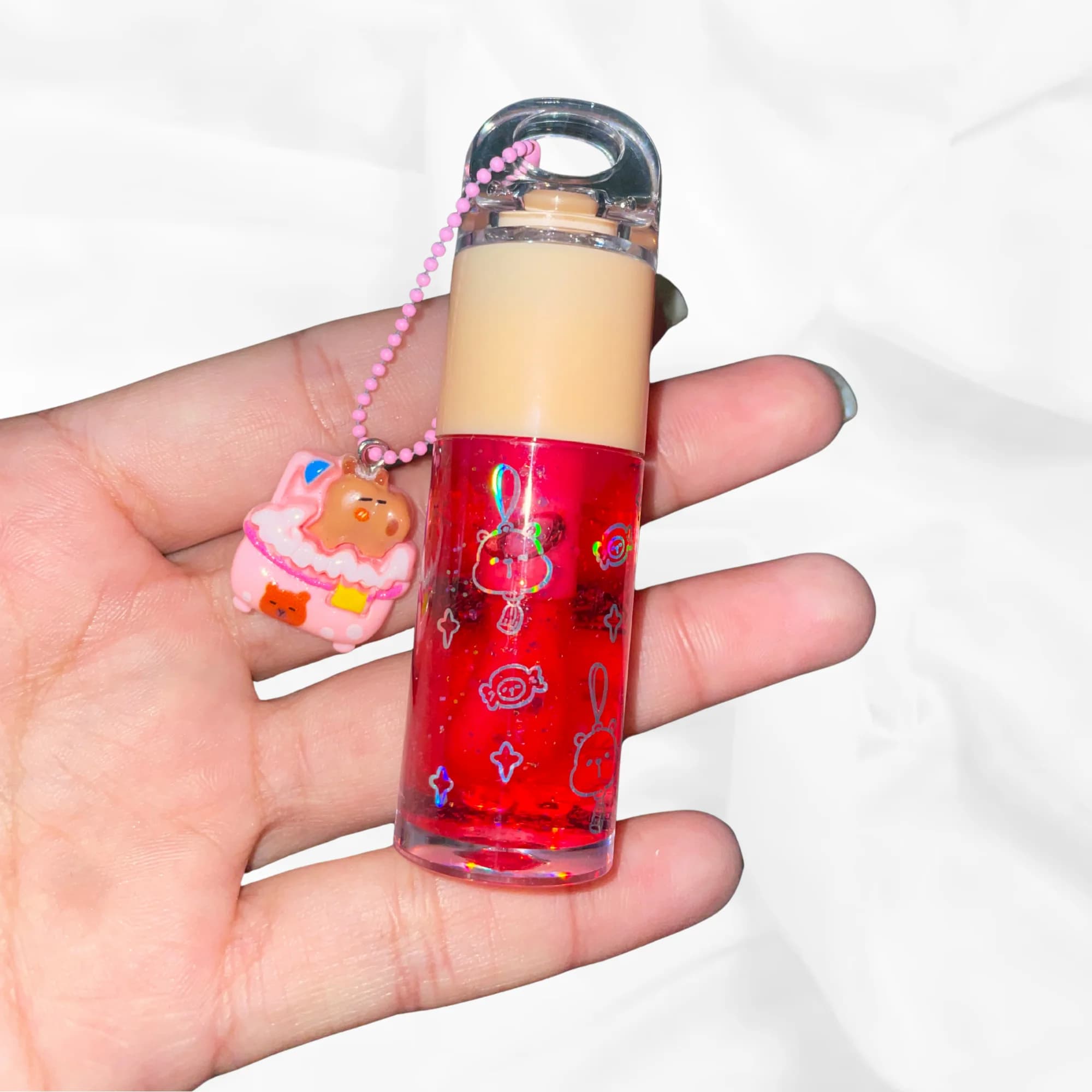 Lip Gloss Llavero Capibara Jumbo de Rimocoo