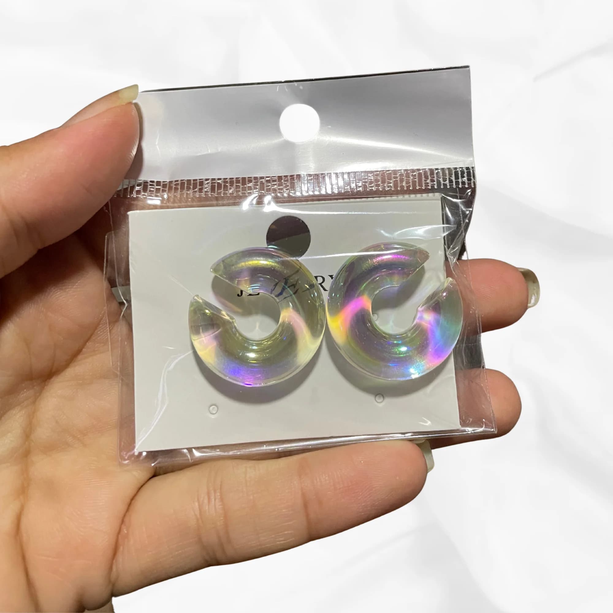 Earcuff x2 Tornasol Argolla