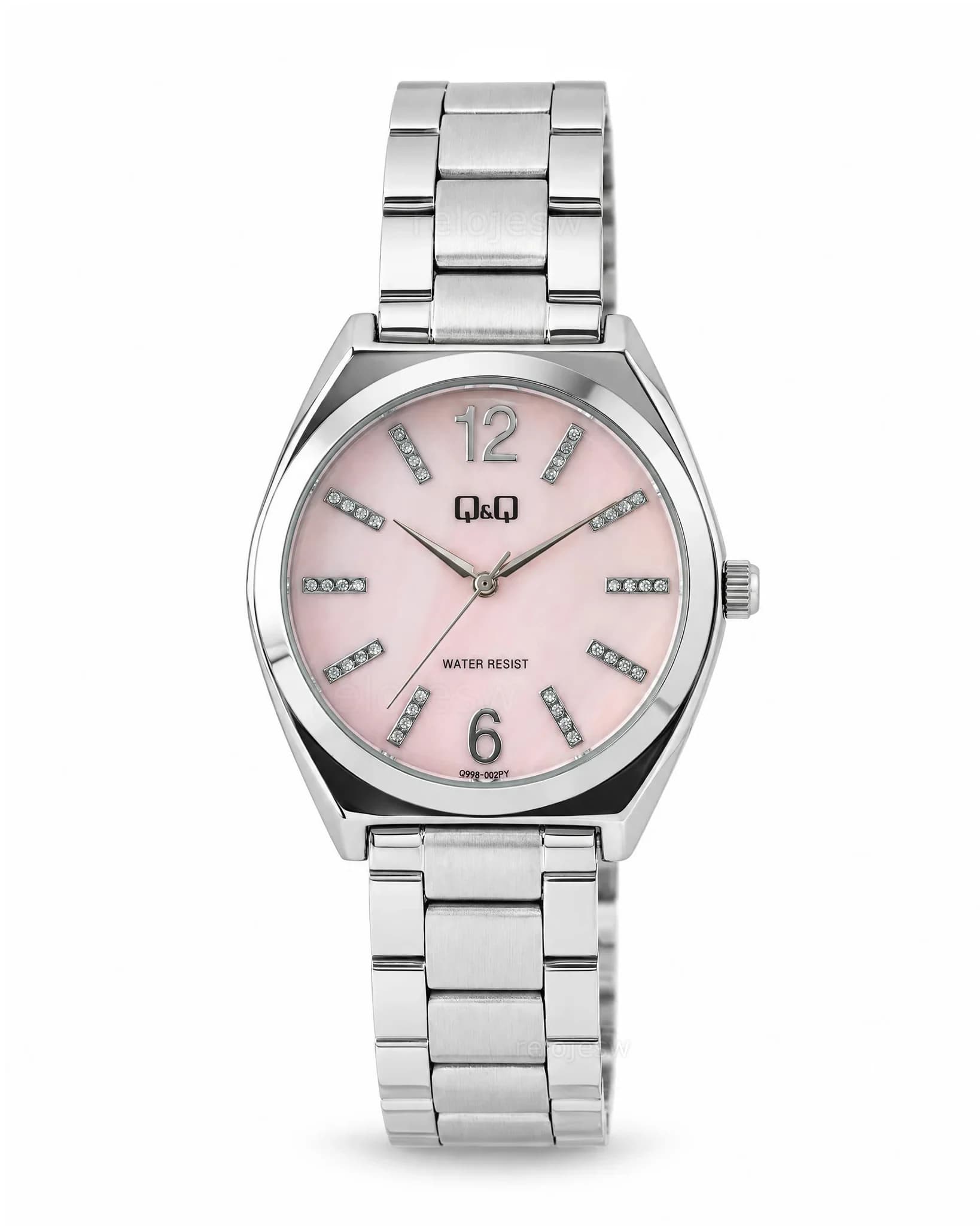 Reloj Q&Q Mujer Original Plateado