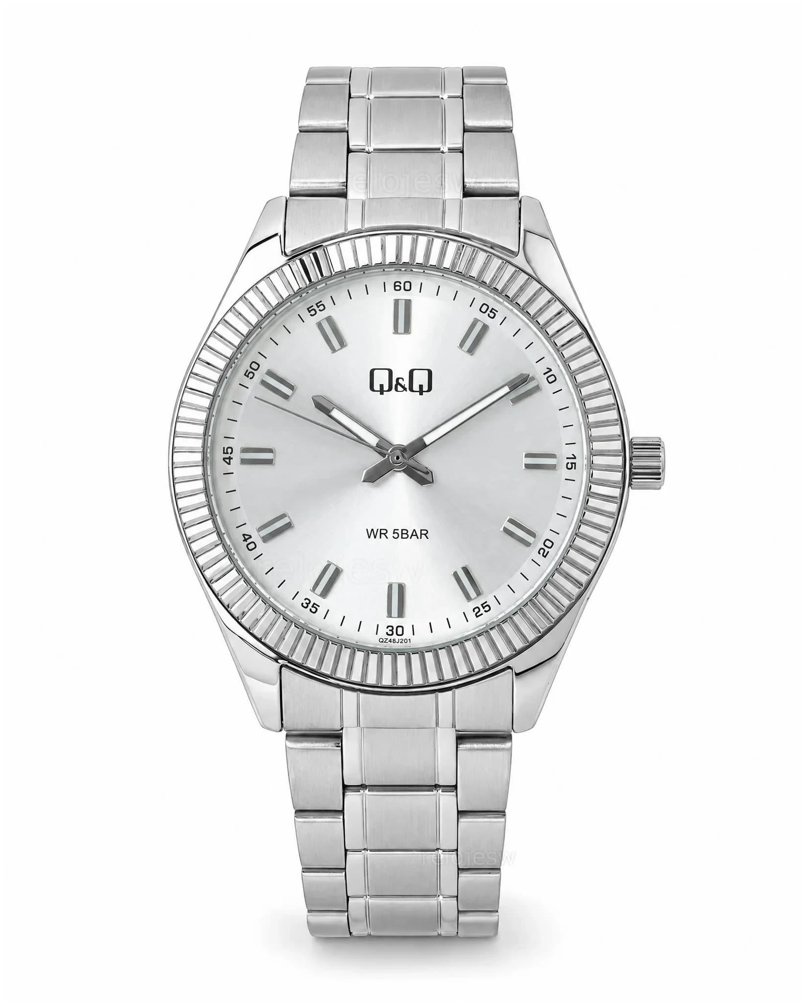 Reloj Q&Q Hombre Original Plateado