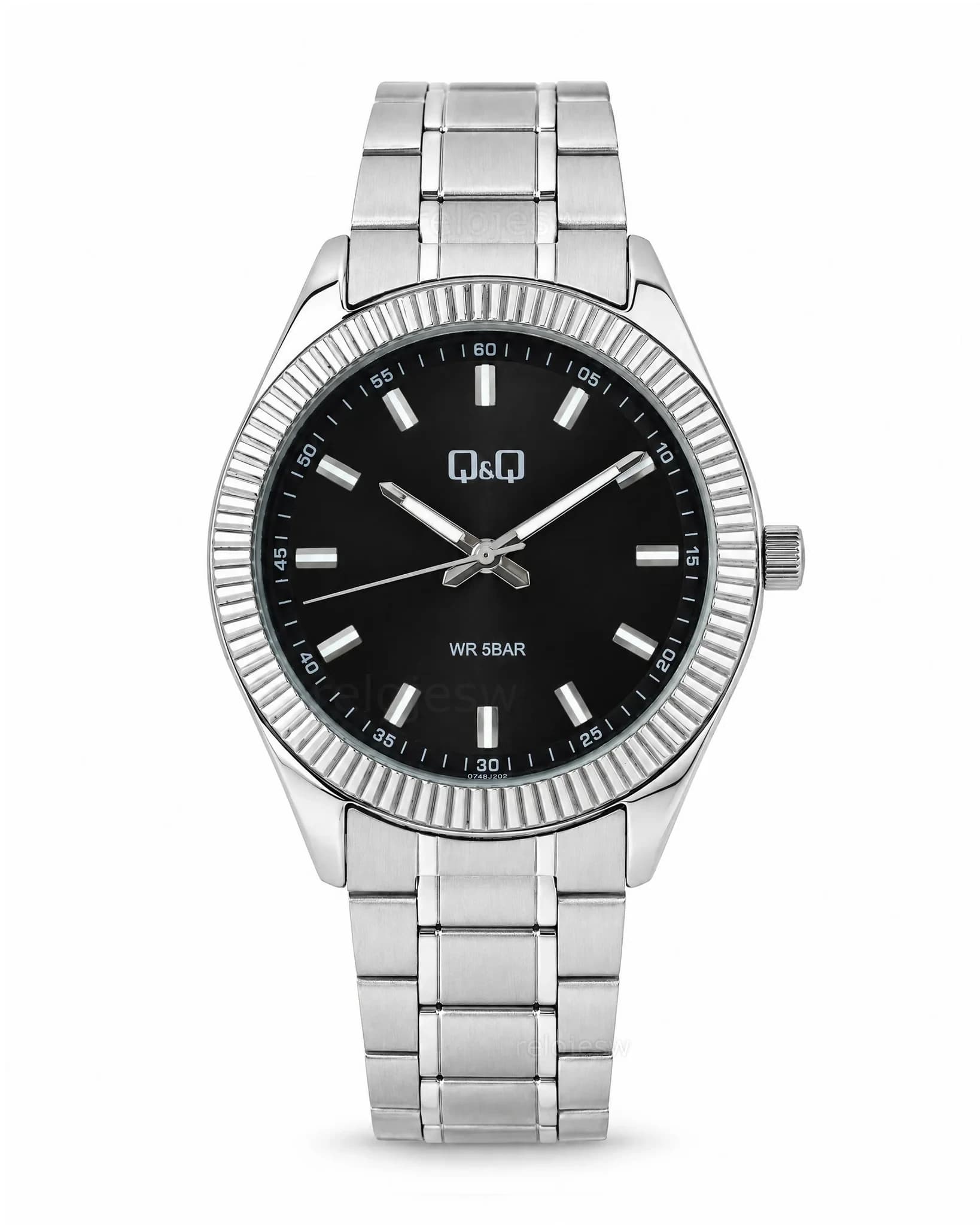 Reloj Q&Q Hombre Original Plateado
