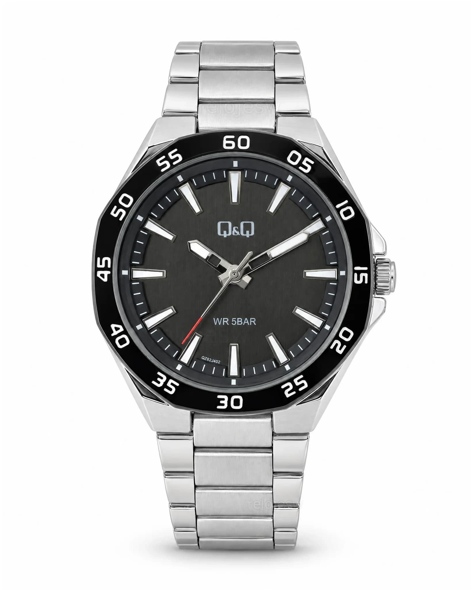 Reloj Q&Q Hombre Original Plateado