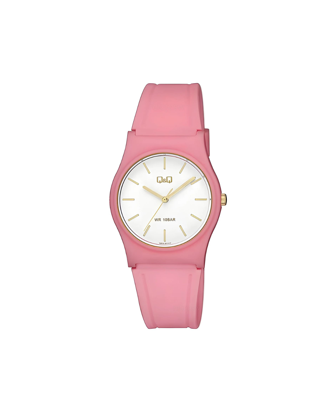 RELOJ Q&Q MUJER ROSADO